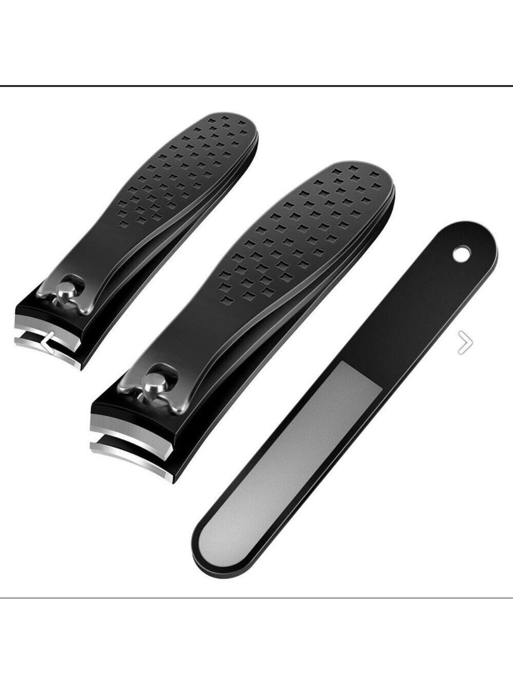 NEW - 3PCS stainless steel toenail clippers/Nail cutter/Nail file unisex set